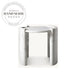 Modern Round Travertine Stone Luxury Marble Accent Side Table