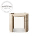 Modern Round Travertine Stone Luxury Marble Accent Side Table