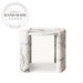 Modern Round Travertine Stone Luxury Marble Accent Side Table