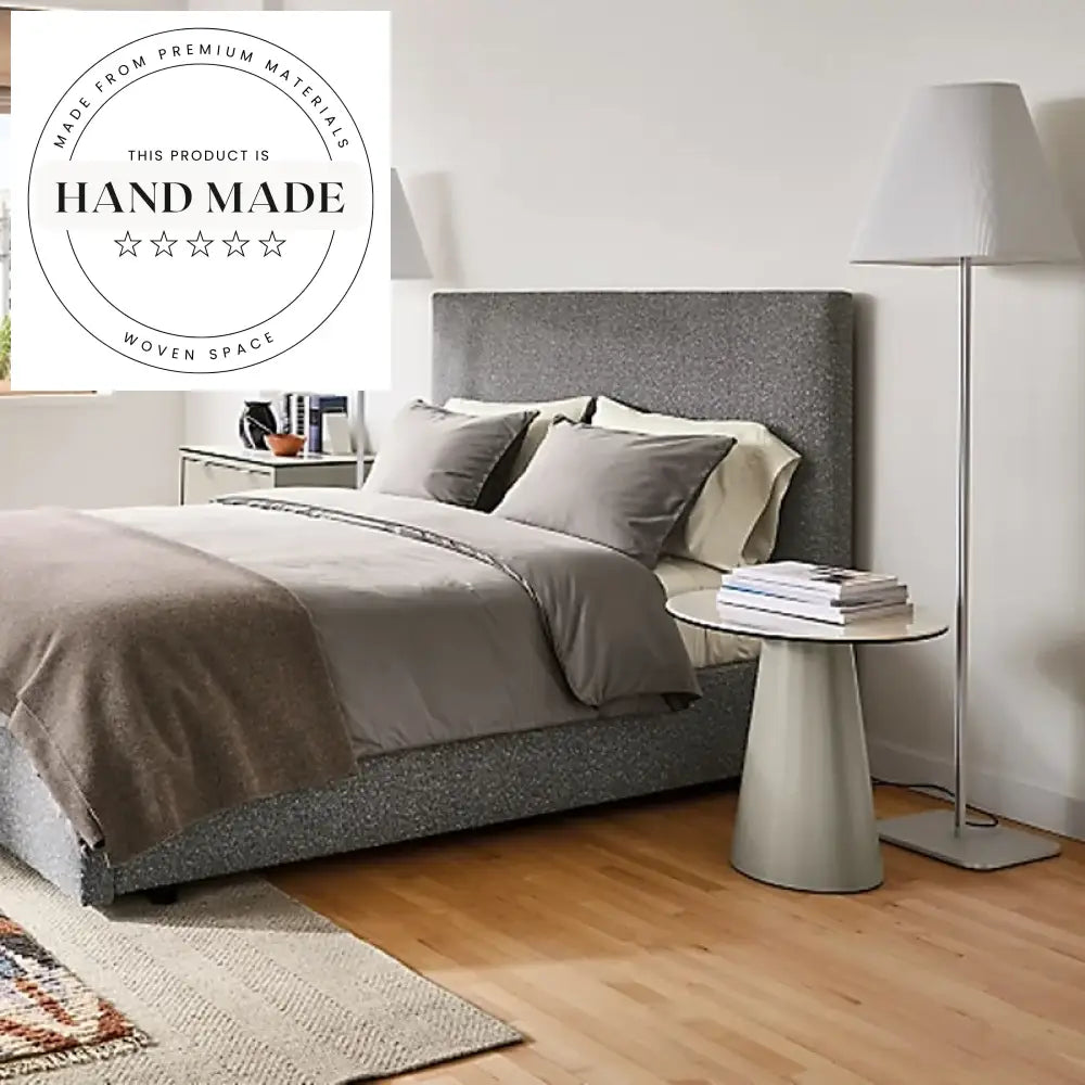 Modern Round White Marble Top and Black Metal Side Table