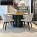 Modern Round Wood Dining Table, Stylish Living Room Kitchen Furniture Piece