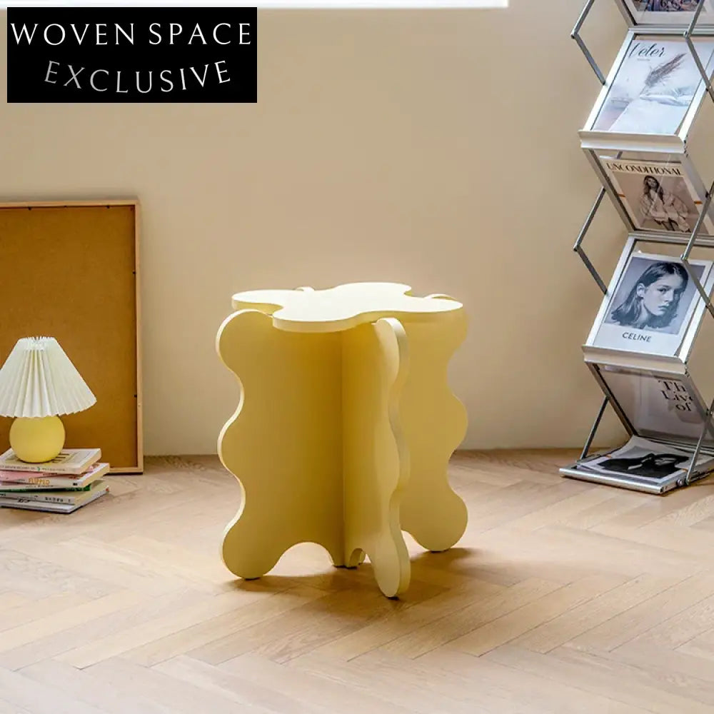 Modern Round Wood Side Table for Living Room, Bedroom, Accent Table