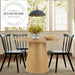 Modern Round Wooden Bistro Pedestal Dining Table for Commercial Use