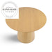Modern Round Wooden Bistro Pedestal Dining Table for Commercial Use