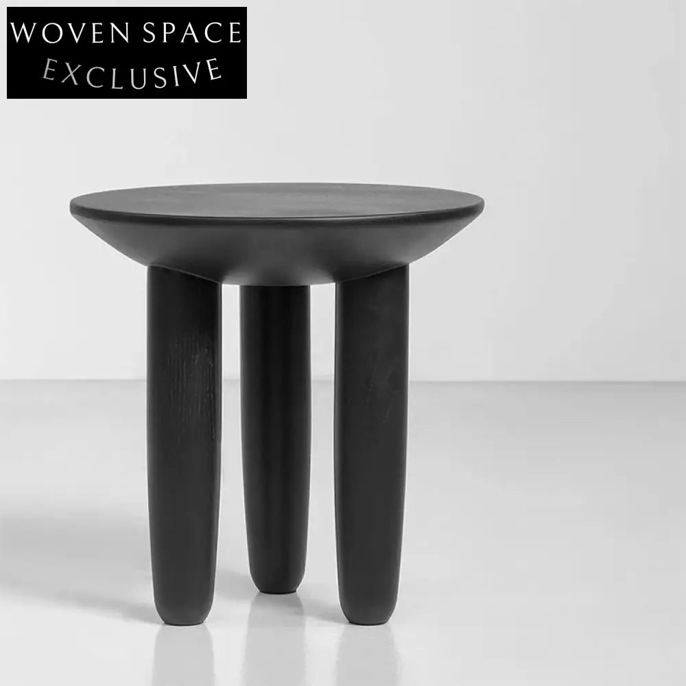 Modern Round Wooden Coffee Table Elegant Sofa Side Cafe Tea Table