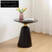 Modern Round Wooden Coffee Table, Minimalist Design Side End Accent Table