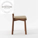 Modern Rustic Wooden Dining Chair with Nordic Teddy Fabric Backrest