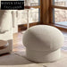 Modern Scandinavian Round Boucle Mushroom Ottoman Stool for Living Room