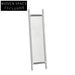Modern Silver Metal Full Length Floor Mirror, Elegant Rectangle Design