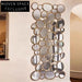 Modern Silver Metal Wall Art Decorative Hanging Mirror