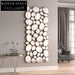 Modern Silver Metal Wall Art Decorative Hanging Mirror