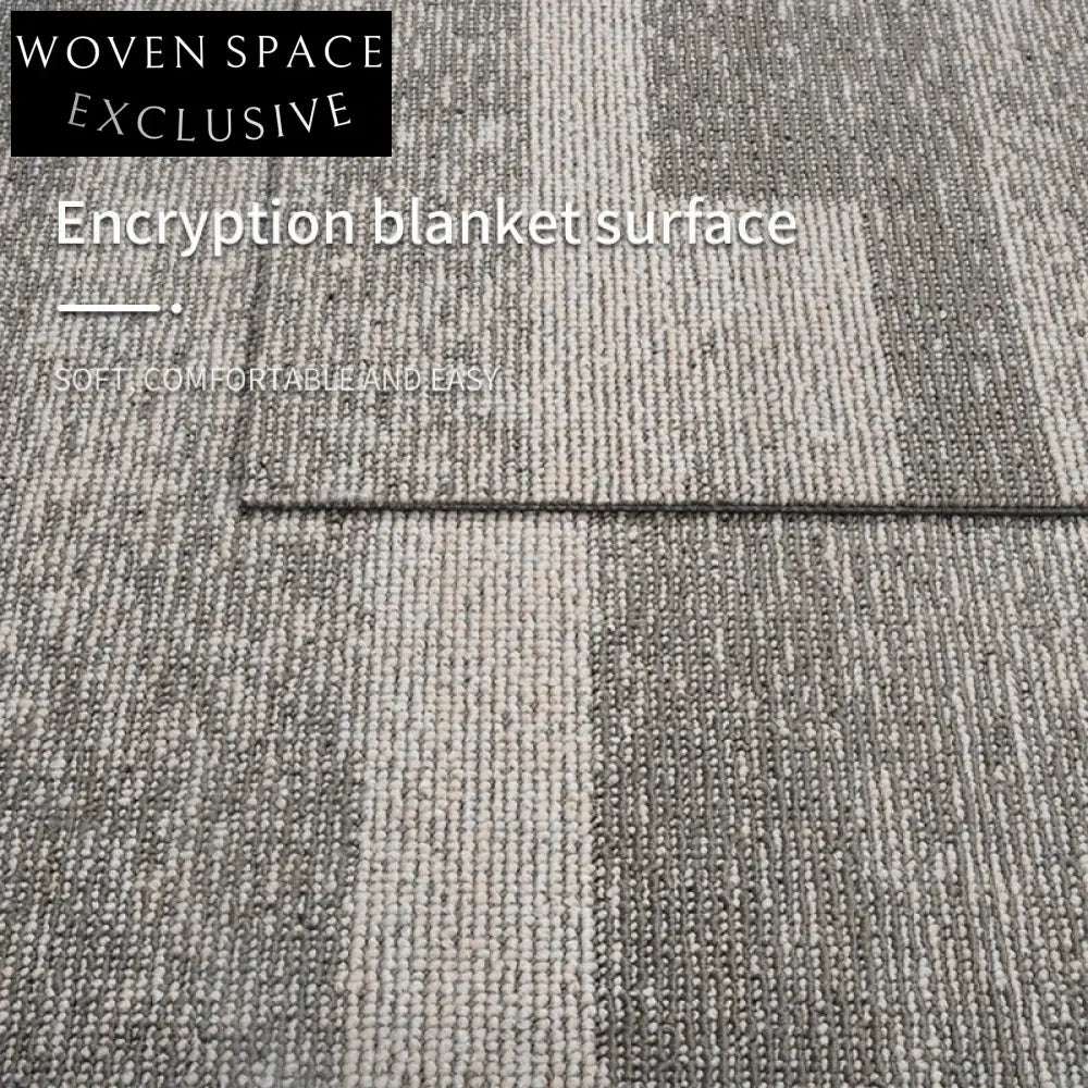 Modern Simple Commercial Cut Pile Square Floor Mat - Washable Free Stitching Carpet