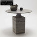 Modern Simple Retro Style Fiberglass Round Coffee Center Table