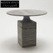 Modern Simple Retro Style Fiberglass Round Coffee Center Table