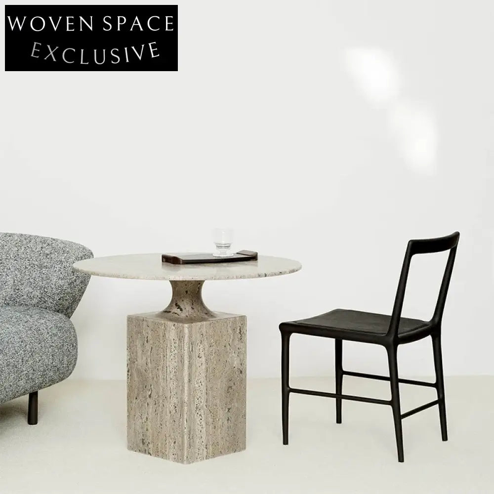 Modern Simple Retro Style Fiberglass Round Coffee Center Table