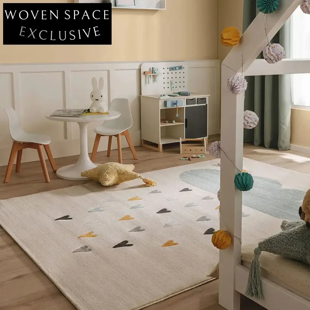 Modern Simple Thick Polyester Hand Tufted Geometry Pattern Area Rug