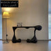 Modern Sleek Fiberglass Console Table for Elegant Entryway Living Room Decor