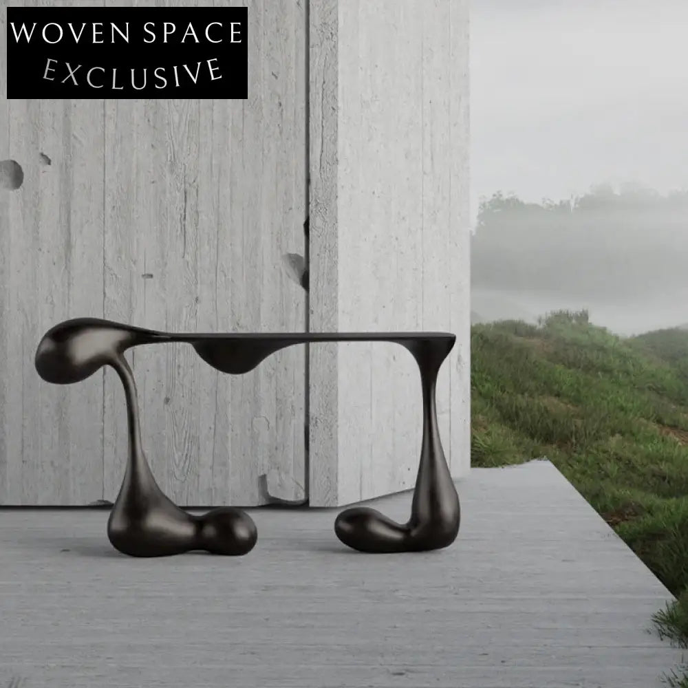 Modern Sleek Fiberglass Console Table for Elegant Entryway Living Room Decor