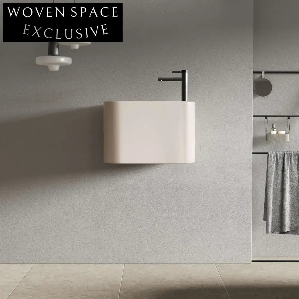 Modern Small Artificial Stone Countertop Bathroom Sink, Custom Colors Available