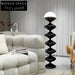 Modern Smart Spiral White Metal Acrylic Stand Floor Lamp for Home Decor