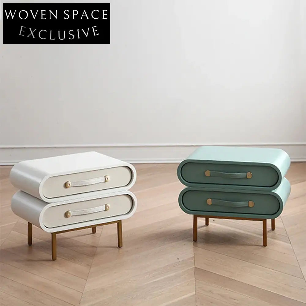 Modern Smart Wood Bedside Table with Drawers, Luxury Nightstand Storage Solution