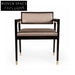 Modern Solid Ash Wood Frame Velvet Fabric Luxurious Dining Chair