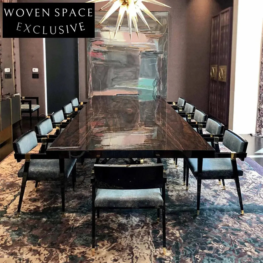 Modern Solid Ash Wood Frame Velvet Fabric Luxurious Dining Chair