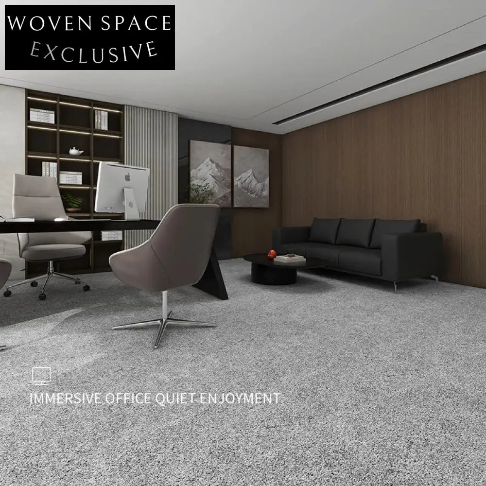 Modern Solid Color Large Area Commercial Carpet - Thickened, Sound Insulating