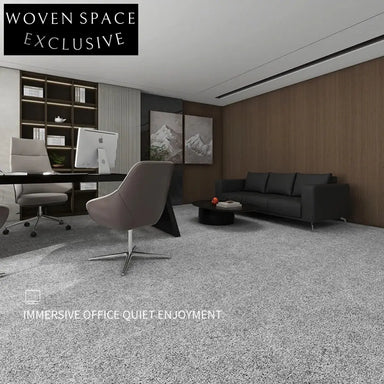 Modern Solid Color Large Area Commercial Carpet - Thickened, Sound Insulating