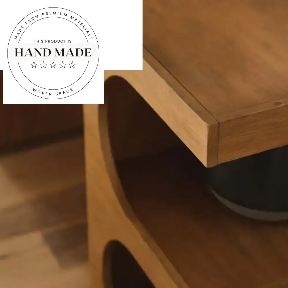 Modern Solid Oak Executive Computer Table with Storage Writing Desk