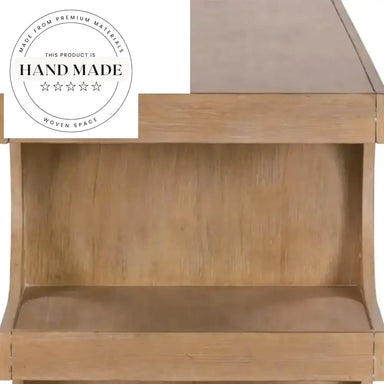 Modern Solid Oak Executive Computer Table with Storage Writing Desk