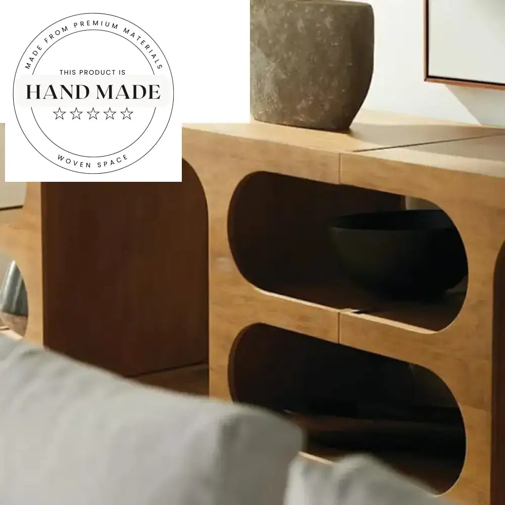 Modern Solid Oak Executive Computer Table with Storage Writing Desk