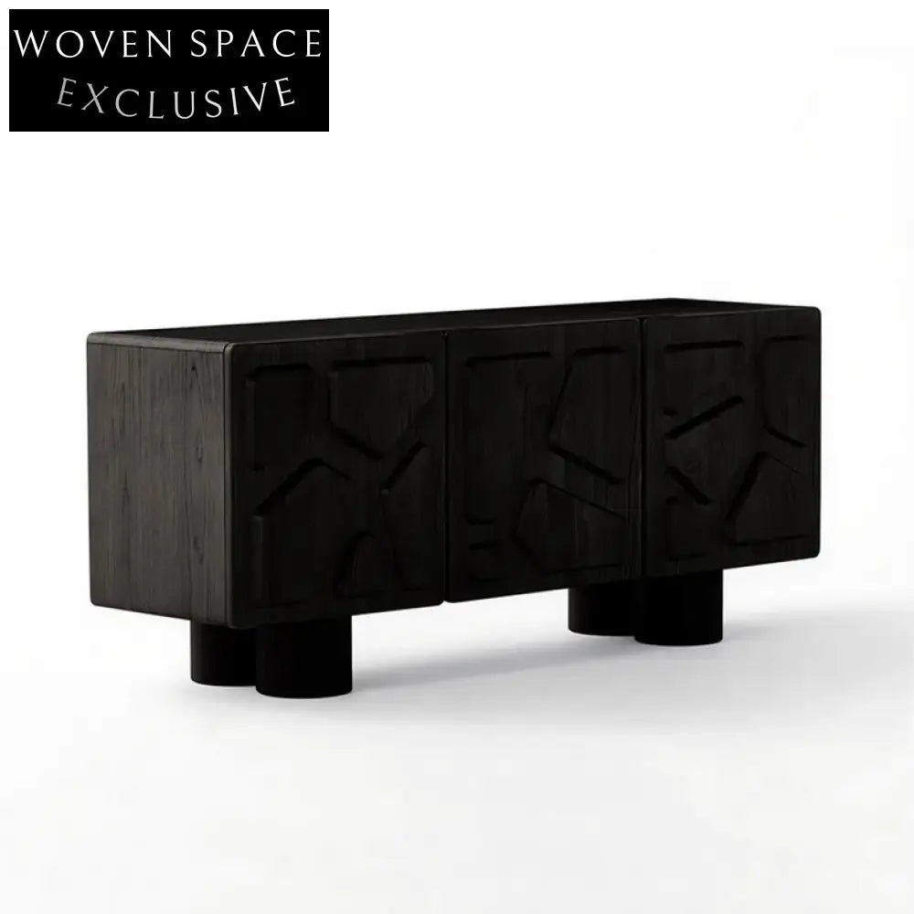 Modern Solid Oak Wood Cabinet with Drawers for Elegant Home Storage