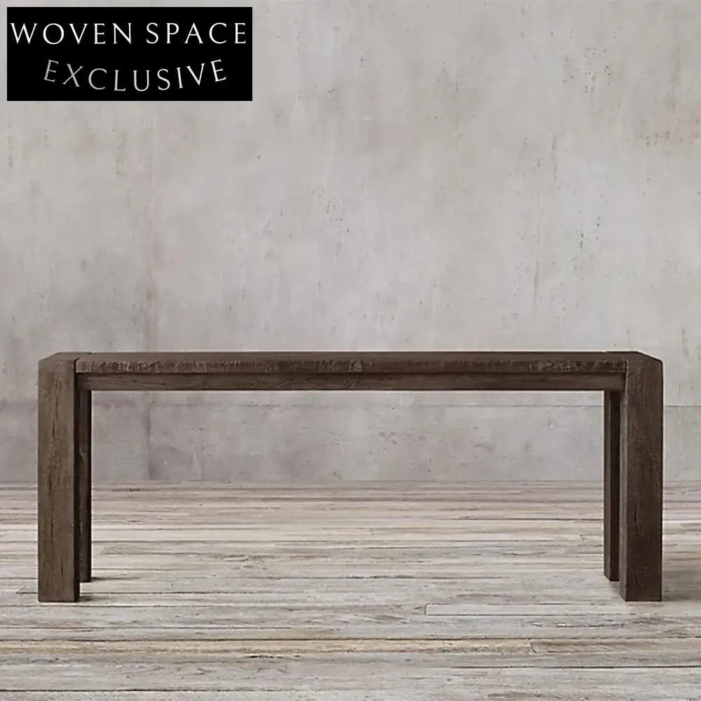 Modern Solid Oak Wood Console Table – Entryway, Bedroom, Hallway Furniture