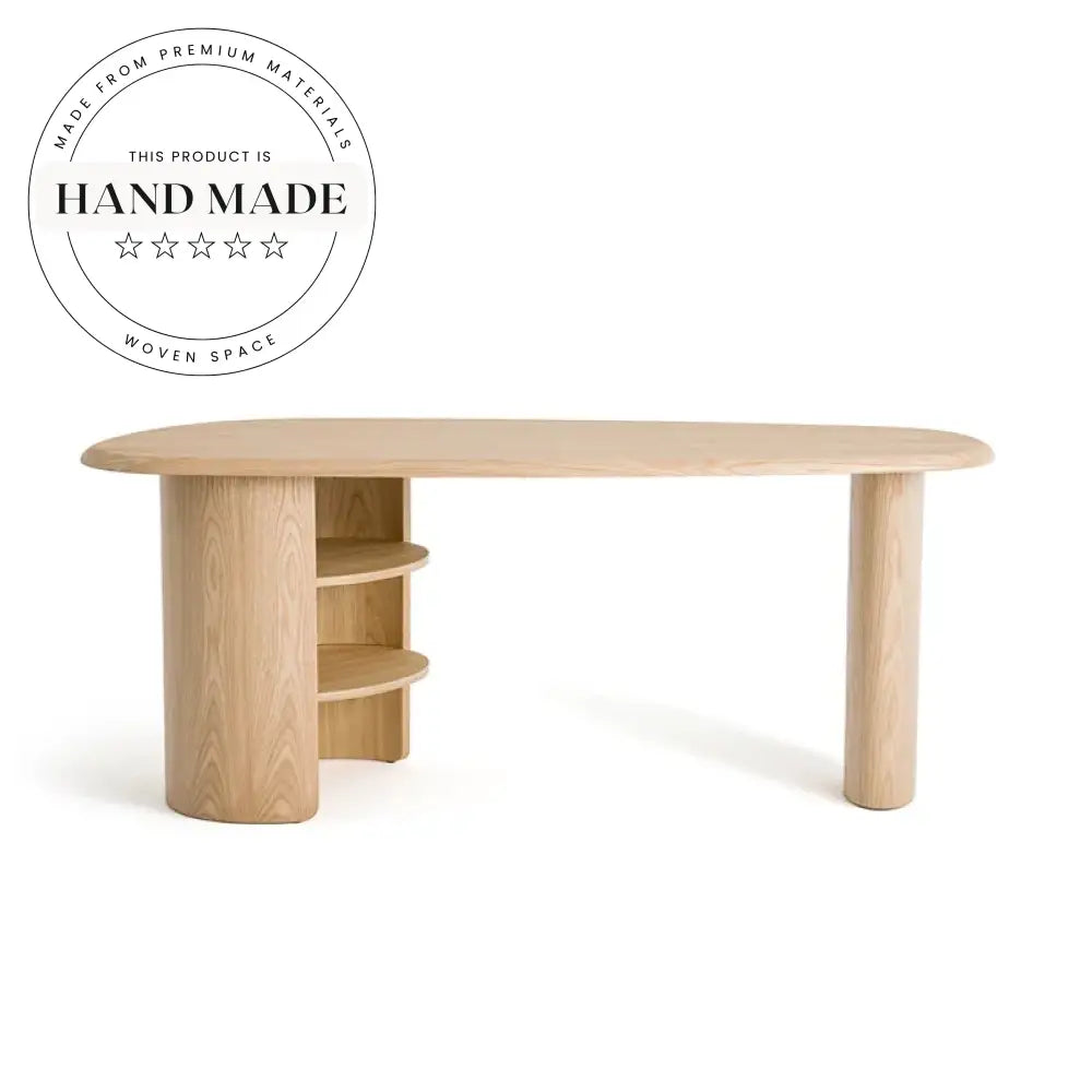 Modern Solid Oak Wood Executive Office and Study Writing Desk