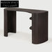 Modern Solid Oak Wood Home Office Desk with Storage Drawers