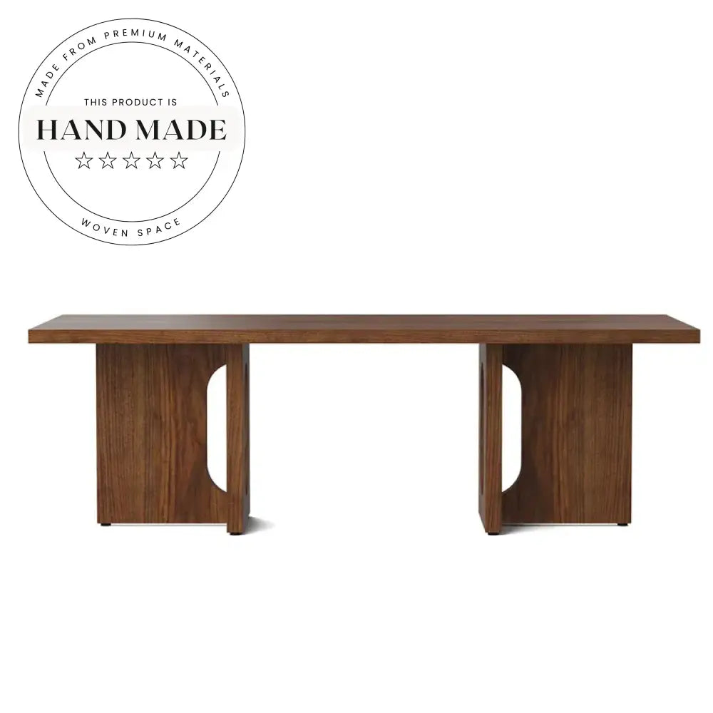 Modern Solid Oak Wood Rectangle Seating for Six Eight Dining Table
