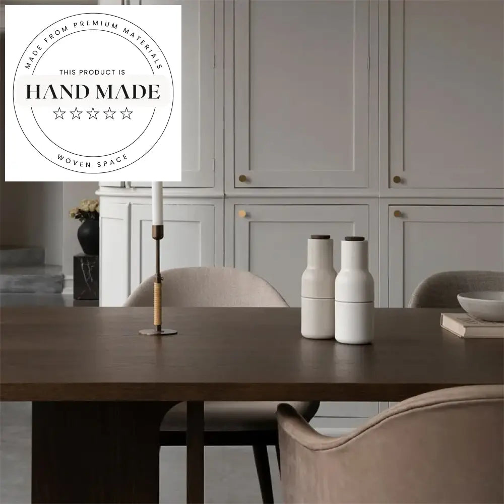 Modern Solid Oak Wood Rectangle Seating for Six Eight Dining Table