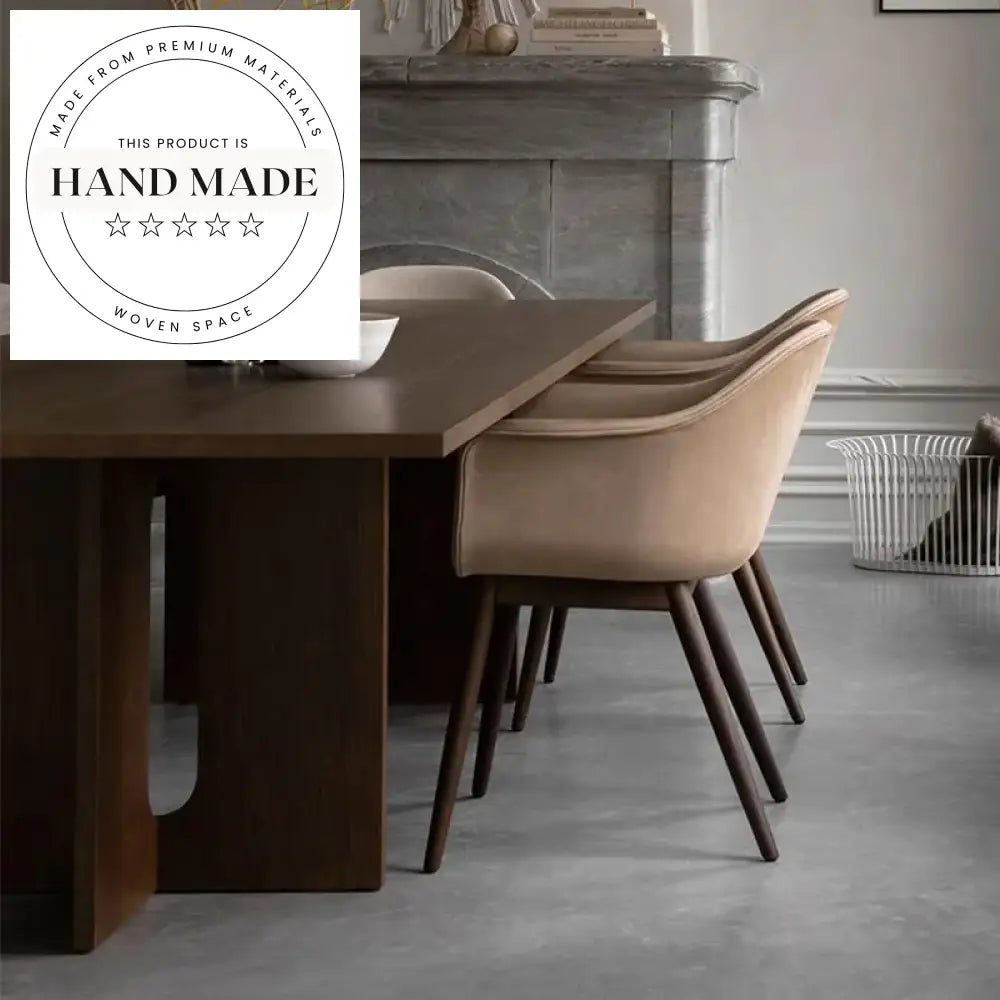 Modern Solid Oak Wood Rectangle Seating for Six Eight Dining Table