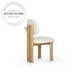 Modern Solid Oak Wood Upholstered Cafe Dining Chair