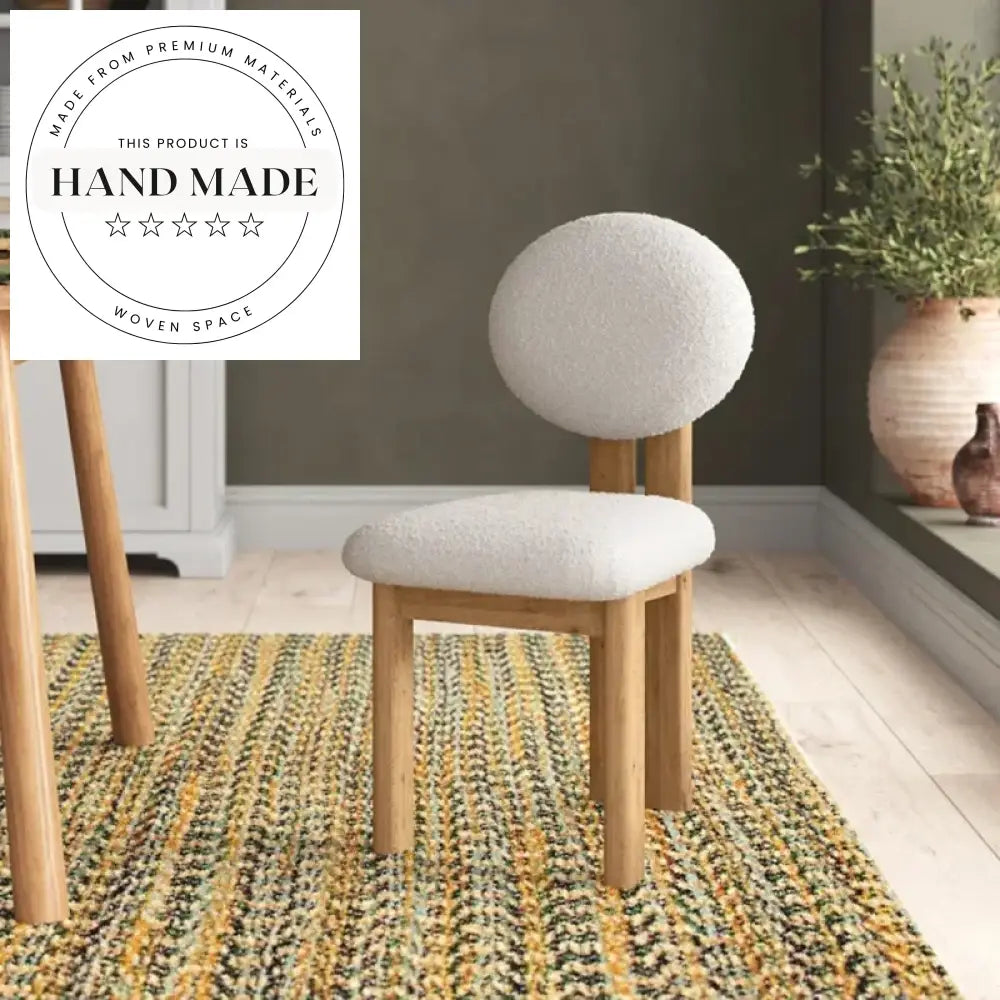 Modern Solid Oak Wood Upholstered Cafe Dining Chair