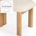Modern Solid Oak Wood Upholstered Cafe Dining Chair