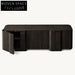 Modern Solid Wood 4-Door Console Storage Cabinet Sideboard TV Unit