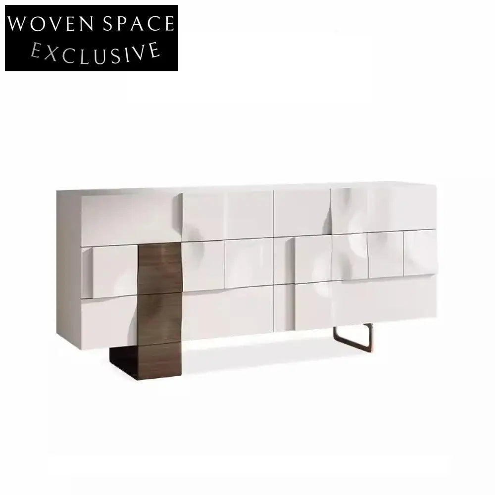 Modern Solid Wood 8-Drawer Multi-Purpose Corner Storage Cabinet Furniture