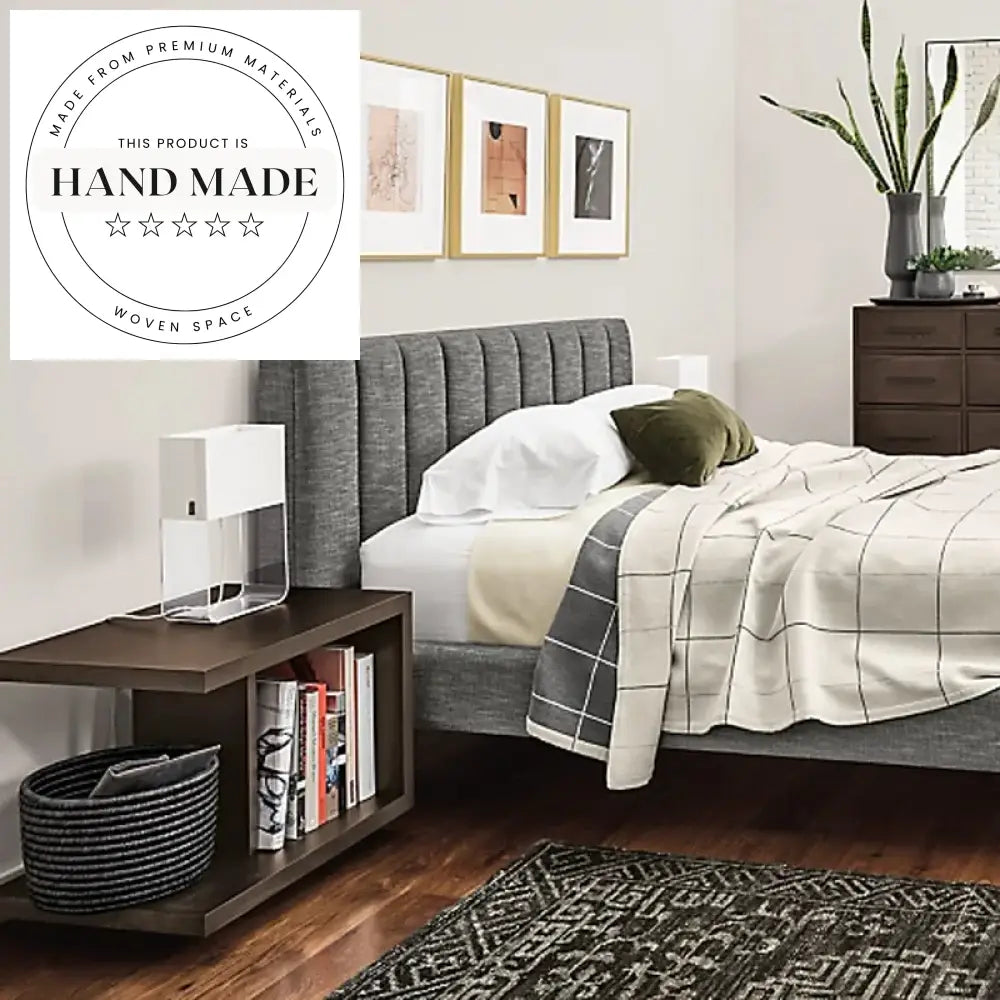 Modern Solid Wood Adjustable Height Sofa Side Corner End Table