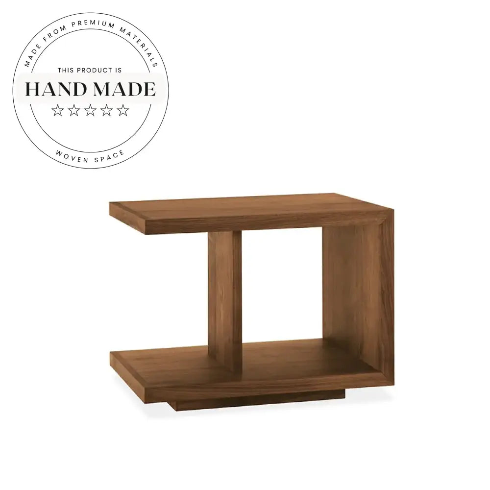 Modern Solid Wood Adjustable Height Sofa Side Corner End Table