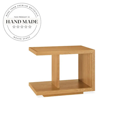 Modern Solid Wood Adjustable Height Sofa Side Corner End Table