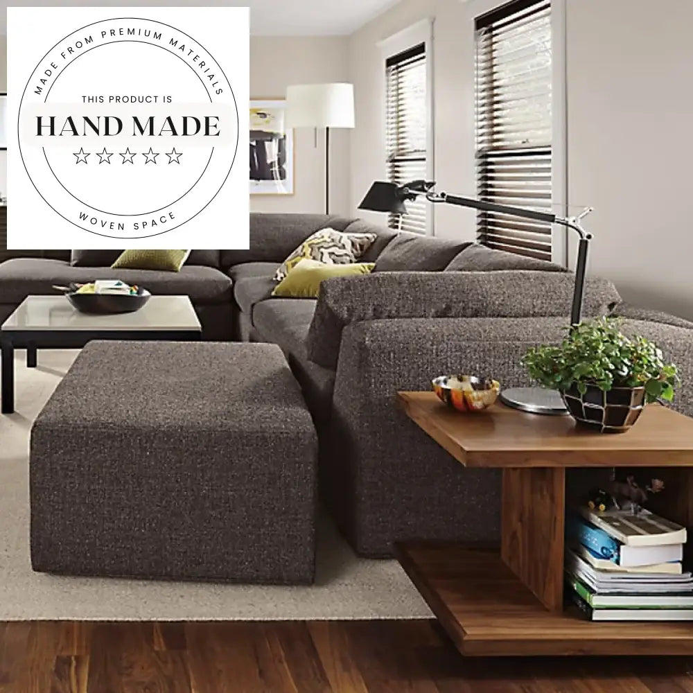 Modern Solid Wood Adjustable Height Sofa Side Corner End Table