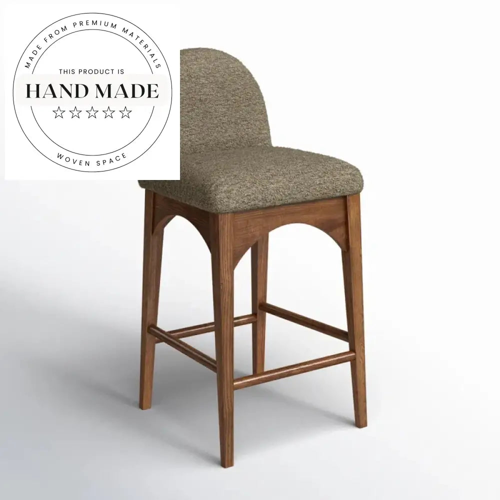 Modern Solid Wood Adjustable Swivel Commercial Kitchen Bar Stool