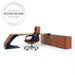 Modern Solid Wood and Italian Leather Executive Office Desk